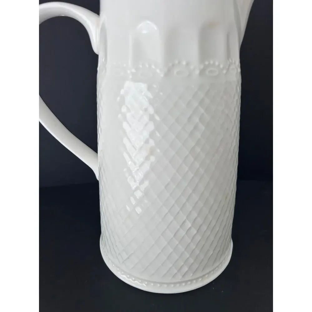 Lauren, Ralph Lauren, Spring Lace, White Porcelain Pitcher 9 3/4